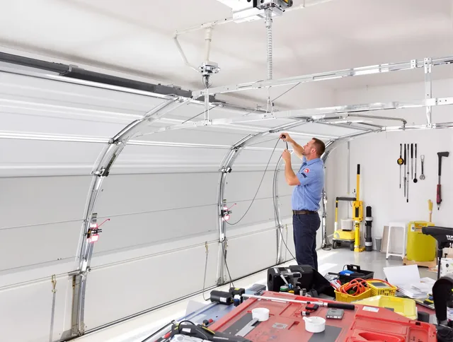 Garage door cable repair service by Richmond Heights Garage Door Repair in Richmond Heights