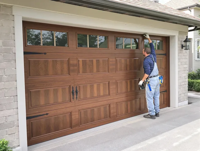Custom garage door showcase by Richmond Heights Garage Door Repair in Richmond Heights