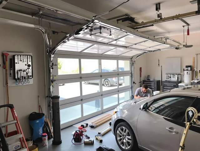 Garage door noise reduction service by Richmond Heights Garage Door Repair in Richmond Heights
